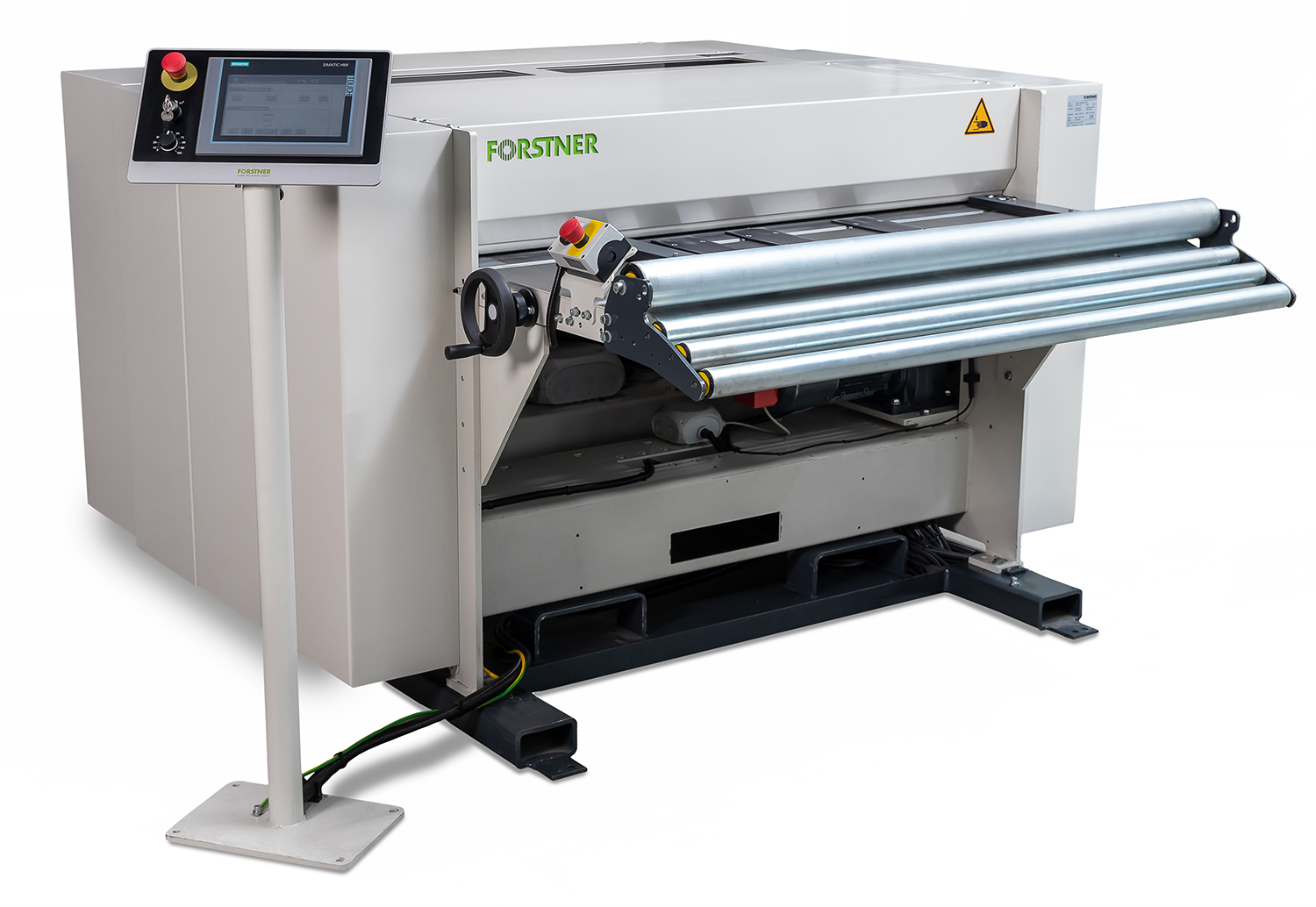 forstner cut to length machine on white background