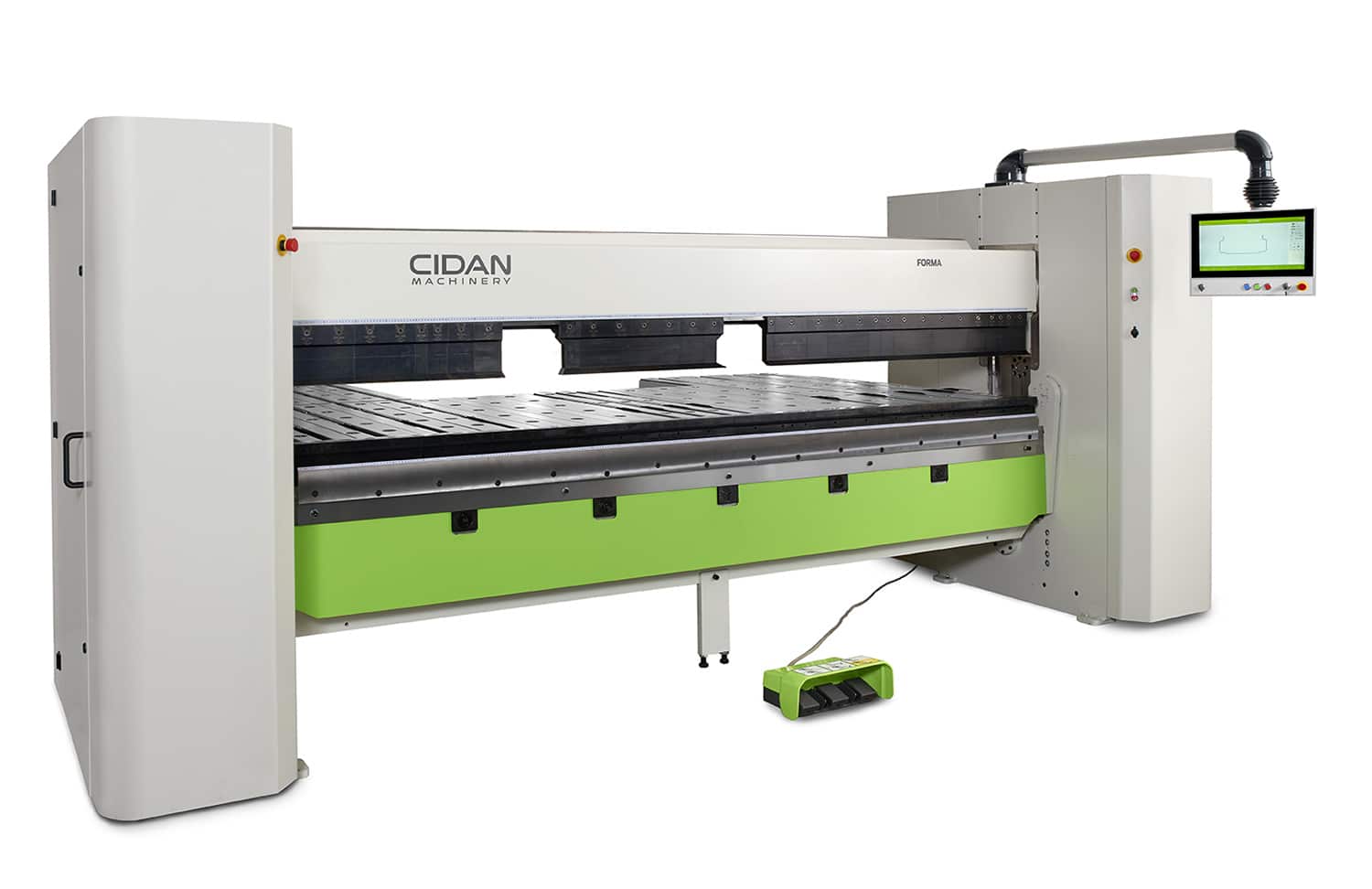 cidan folding machine forma with high dived tools on white background