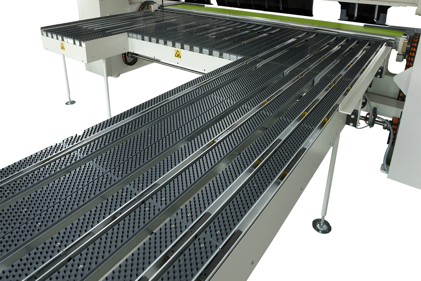 brushes in the backgauge table for cidan folding machines