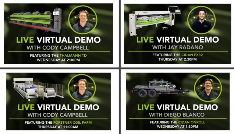 live demos cidan machines